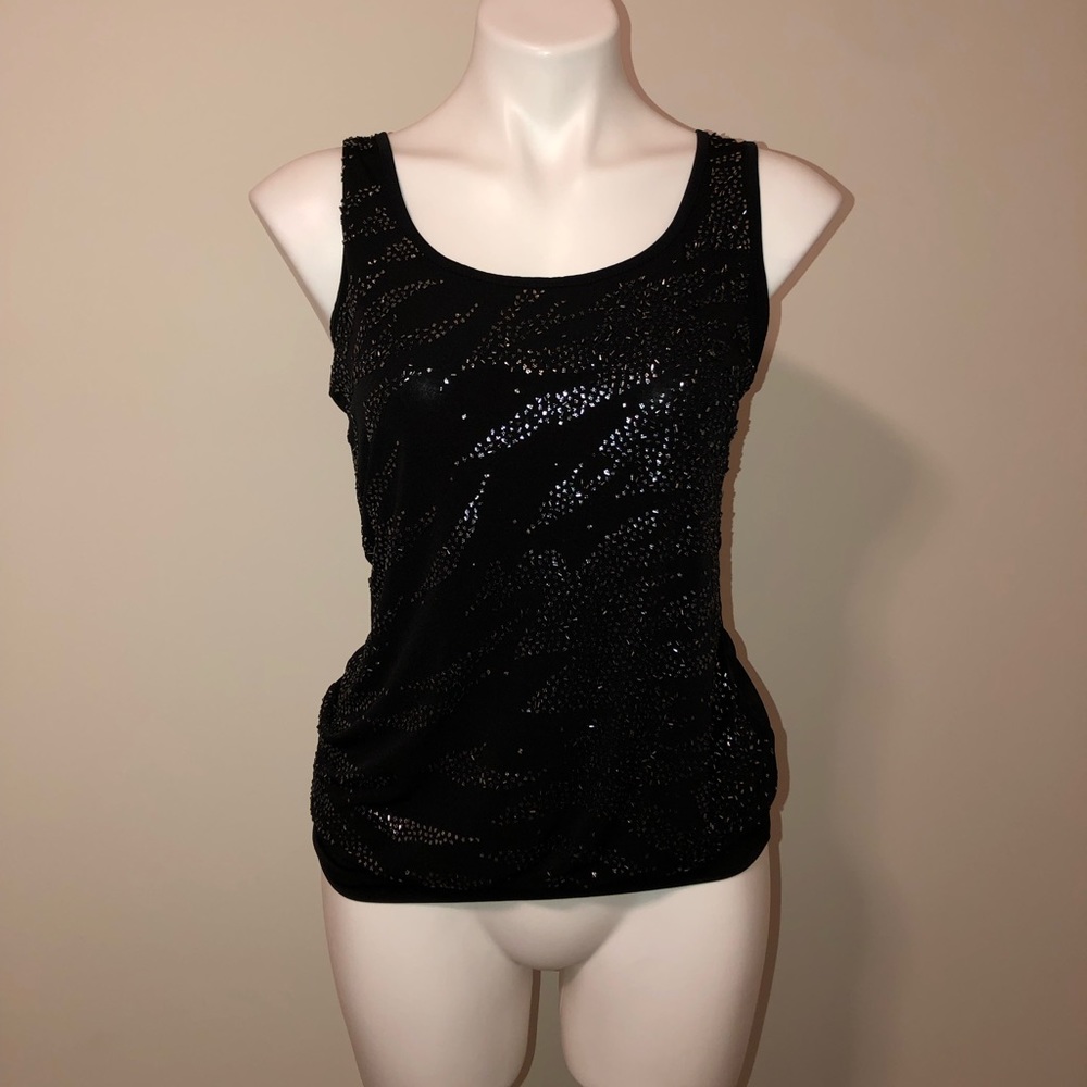 Black Tank Top with details